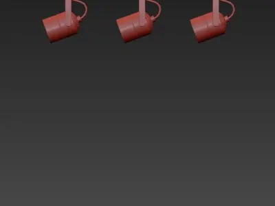 led lamp 3D model 2