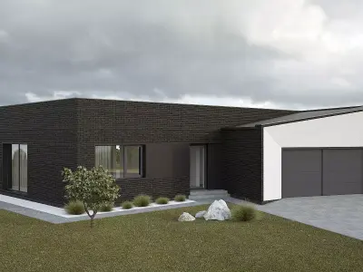 Modern house  3D model 6