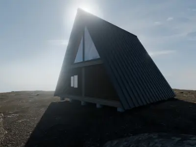 A-frame Cabin 3D model