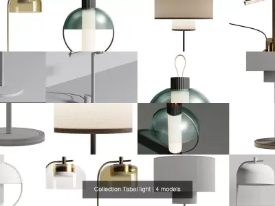 Collection Tabel light 3D Model Pack