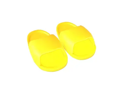 Kids Flip Flops v1 001 Low-poly 3D model