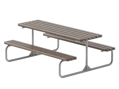 METAL PICNIC TABLE 113 3D model