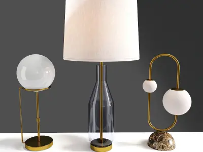 Table Lamp Collection 3D model