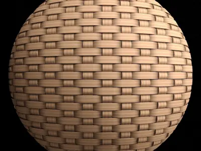 Wicker materials 15- PBR 4k by Sbsar Texture