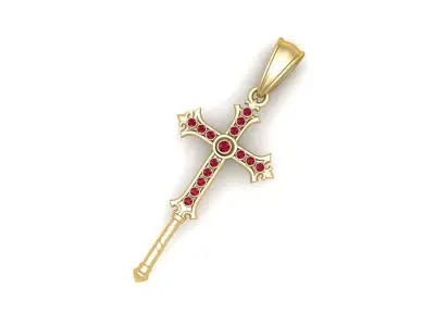 3D GOLD PENDANT  3D print model buy