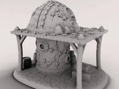 medieval house 3D print model