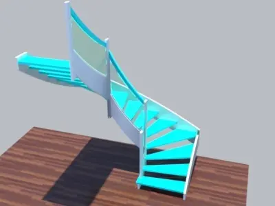 stairs spiral staircase Free 3D model