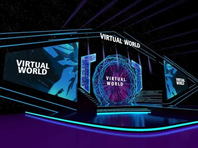 Event Stage Design Virtual world  3D model