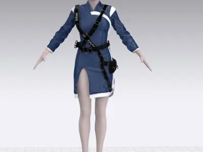 SCIFI SPACE SUIT 3D model