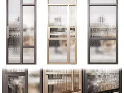 Glas italia door 4 3D model