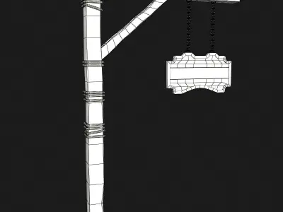 Medieval sign 3D model