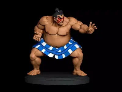 E-Honda Street Fighters  3D print model