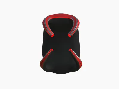 SciFi Backpack G08 Red - Fashion Character Design Low-poly 3D model