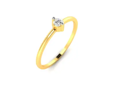 Diamond Ring For Women 3d Print Model 3D print model 49