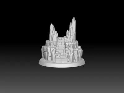 Fantasy Miniature Base -3D printing model 3D print model