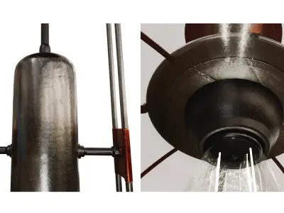 INDUSTRIAL LAMP 3D model 2