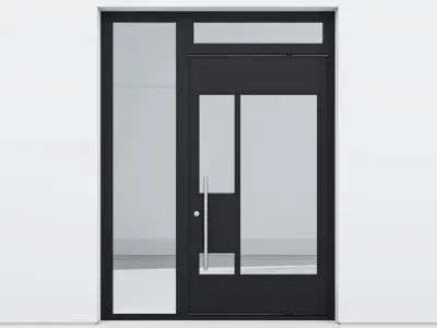 Aluminium door 211 3D model