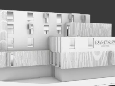 hospital building 3D model