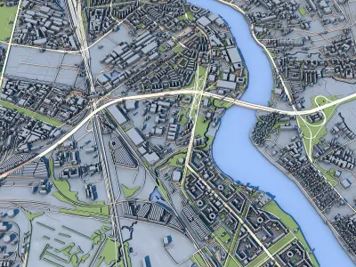 Part of Saint Petersburg City Russia 2 3D model