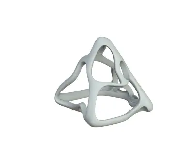 SciFi Cube Object No 61432 Low Poly Shape Low-poly 3D model