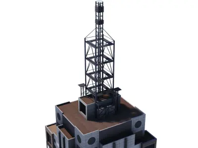 120 Collins St Low-poly 3D model