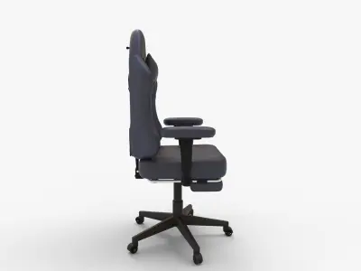 GTRACING Gaming Chair with Footrest 3D model