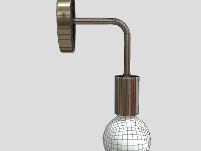 Wall Lamp 2 Low-poly 3D model purchase