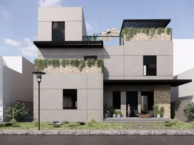 Revit 3d models for a villa designed in Kuwait  3D model