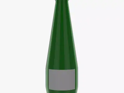 Green Glass Bottle 3D model