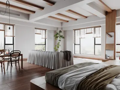 apartment interior scenes     3D model 40