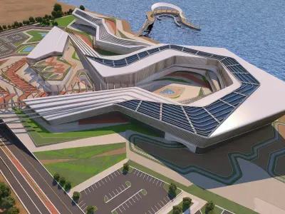 0176 - Geological Museum Architecture 3D Project - 2D Drawings 3D model