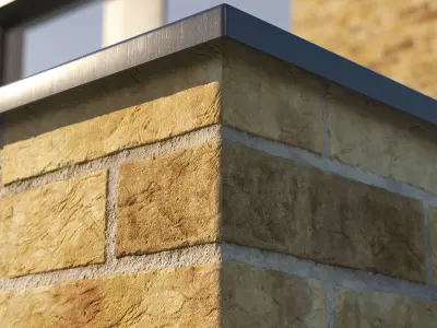 Yellow london brick wall texture Texture