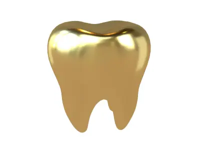 Tooth Emoji v1 005 Low-poly 3D model