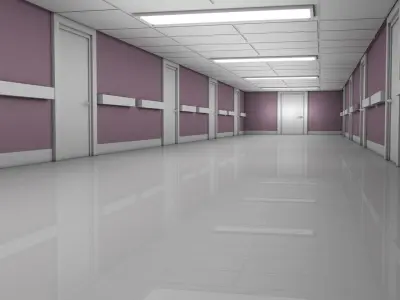 Apartment Corridor 3D model