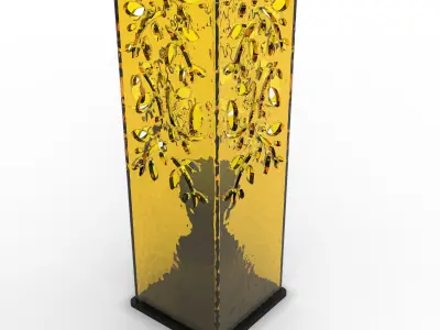 Loft-style tube lamp 3D model