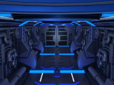 Sci Fi Corridor 3D model