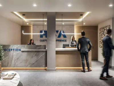 Office interior Reception Lobby scene 3D model