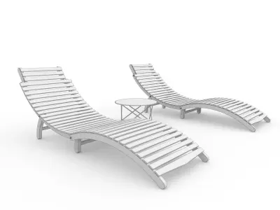 Sun Lounger 13 3D model