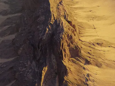 Cinematic Desert Mesa Terrains 3D model