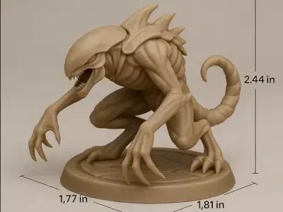 CHITIN LURKER Alien Stealth Predator Unit 5 Deadly Poses 3D print model