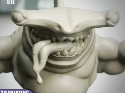 Street Sharks Jab Chibi STL for 3D Printing ChibiSTL 3DXM 3D print model