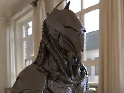 Batman Sci-Fi Helmet 3D model