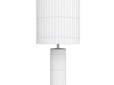 CYLINDER ACCENT USB TABLE LAMP Low-poly 3D model