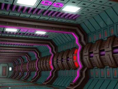 Sci Fi Corridor  3D model