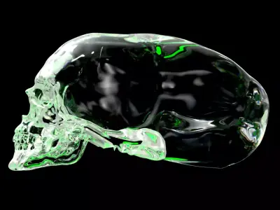 Elongated skull 3D print model