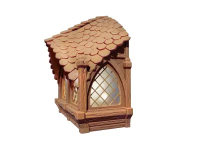 MEDIEVAL BALCONY - LAMP 3D print model