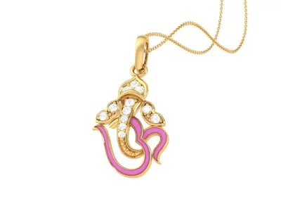 Spiritual Ganesha Pendant 3D print model