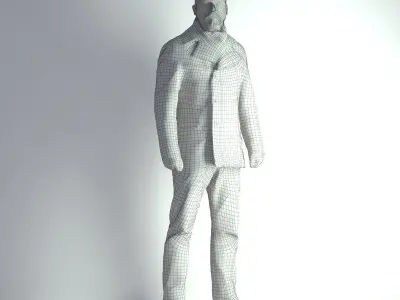 3D Scan Man Winter 005 3D model