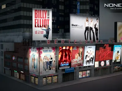 NYC Building Bertelsmann Low-poly 3D model