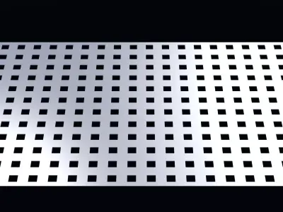 Perforated panel with 20 percent opening 25O114 3D model